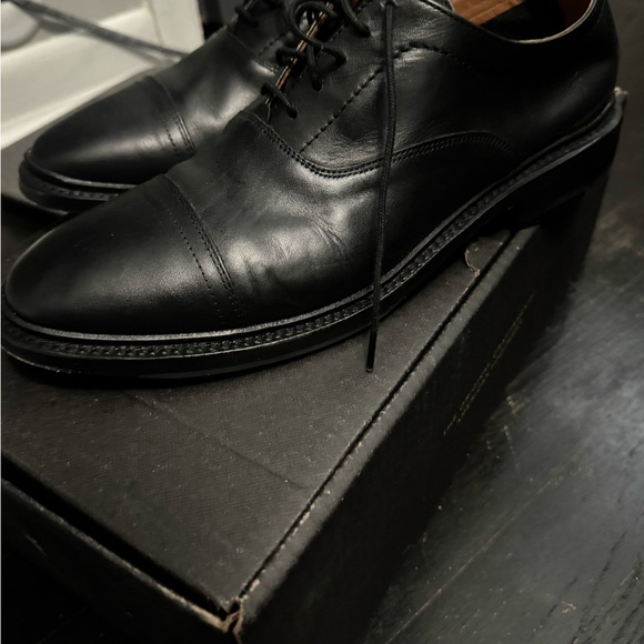 FRYE AND CO. Classic Black Leather Oxfords main image 8